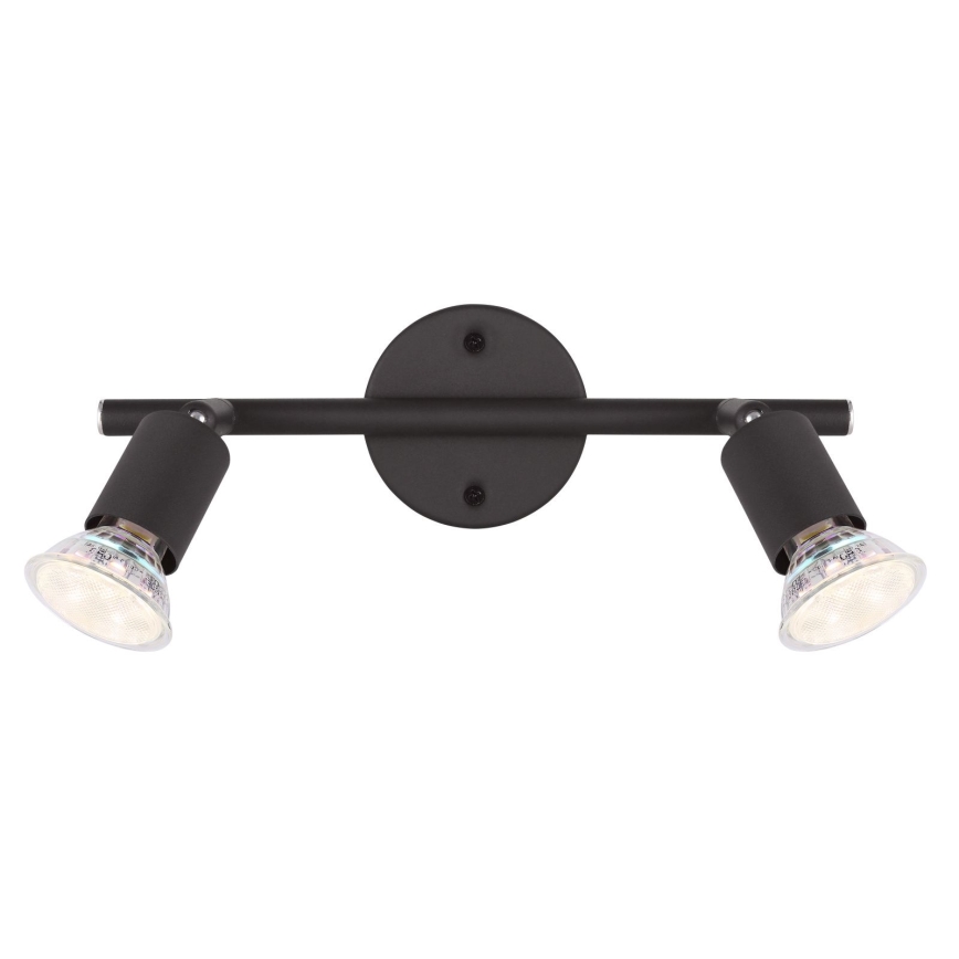 Globo - Foco LED 2xGU10/3W/230V negro