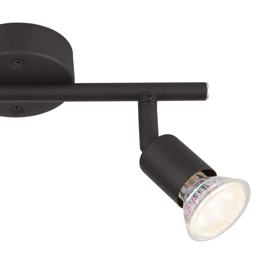 Globo - Foco LED 2xGU10/3W/230V negro