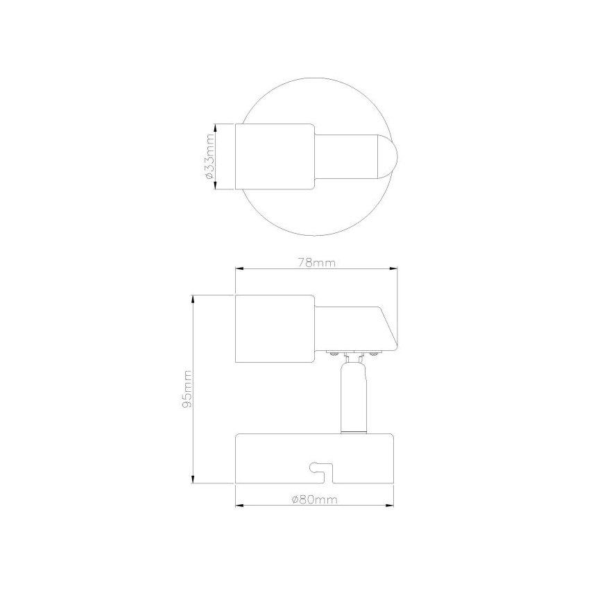 Globo - Foco LED de pared 1xGU10/3W/230V