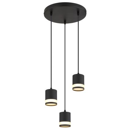 Globo - Lámpara LED colgante 3xGX53/7W/230V 3000K negro