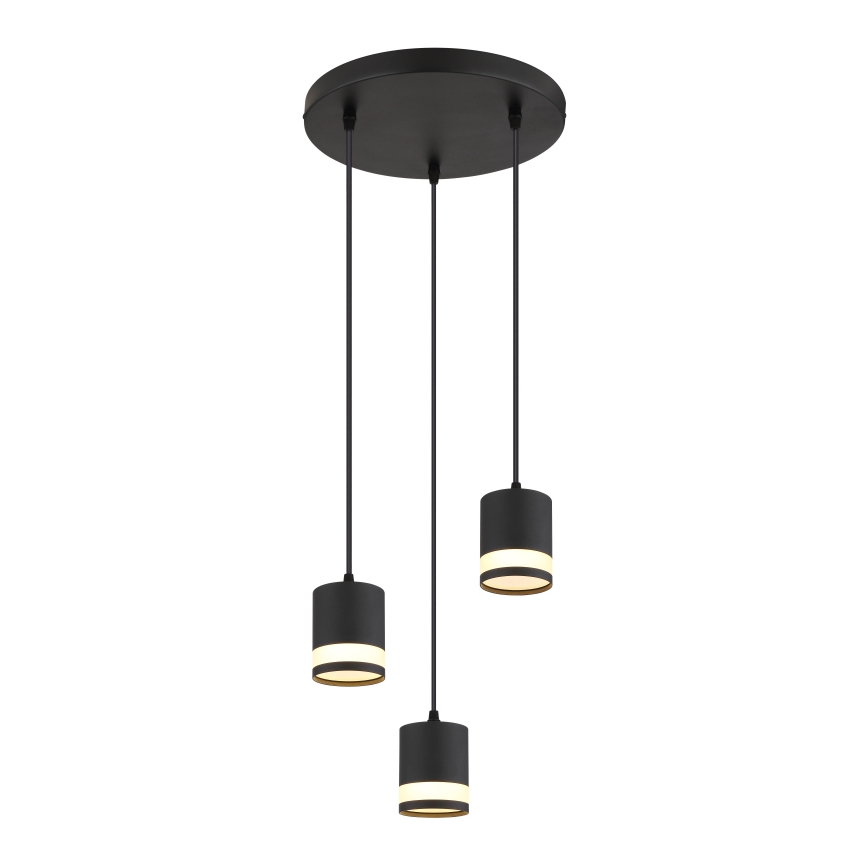 Globo - Lámpara LED colgante 3xGX53/7W/230V 3000K negro