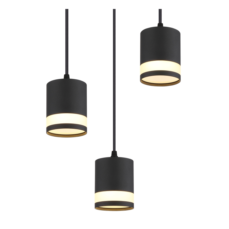 Globo - Lámpara LED colgante 3xGX53/7W/230V 3000K negro