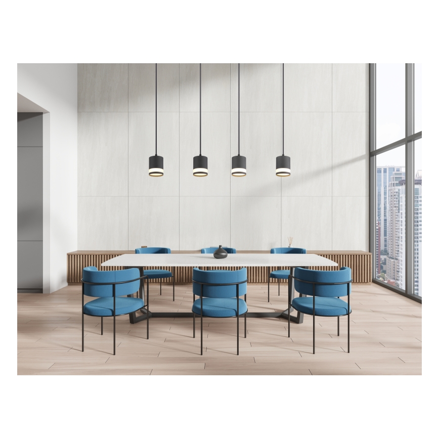 Globo - Lámpara LED colgante 4xGX53/7W/230V 3000K negro
