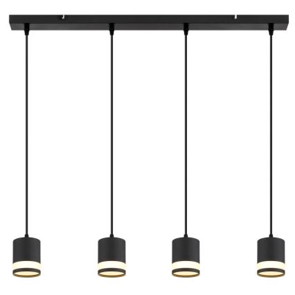 Globo - Lámpara LED colgante 4xGX53/7W/230V 3000K negro
