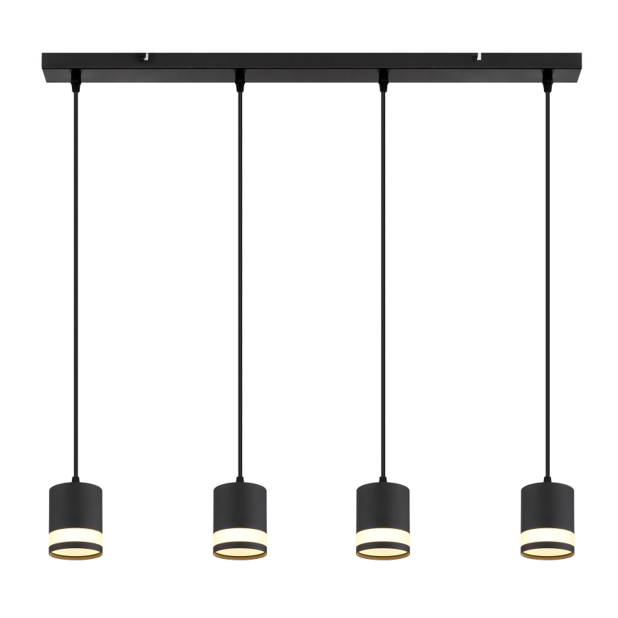 Globo - Lámpara LED colgante 4xGX53/7W/230V 3000K negro