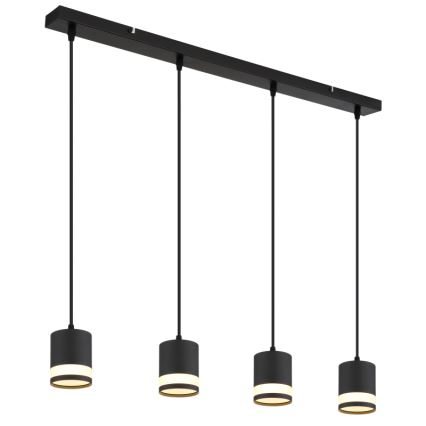 Globo - Lámpara LED colgante 4xGX53/7W/230V 3000K negro