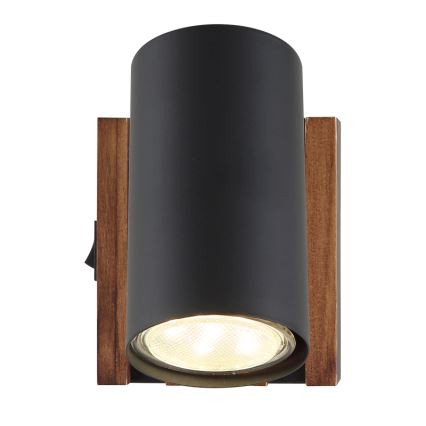 Globo - Foco de pared 1xGU10/25W/230V negro