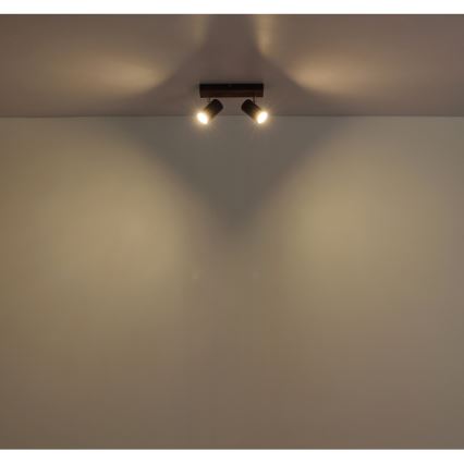Globo - Foco 2xGU10/25W/230V negro