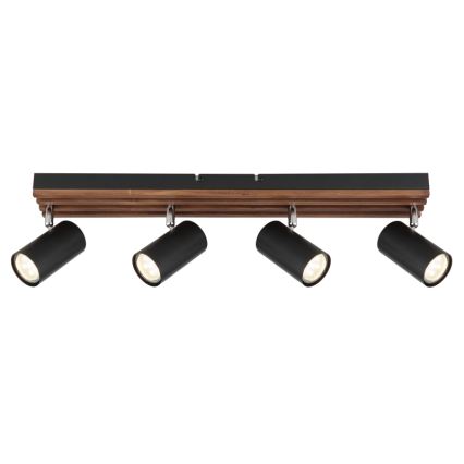 Globo - Foco 4xGU10/25W/230V negro