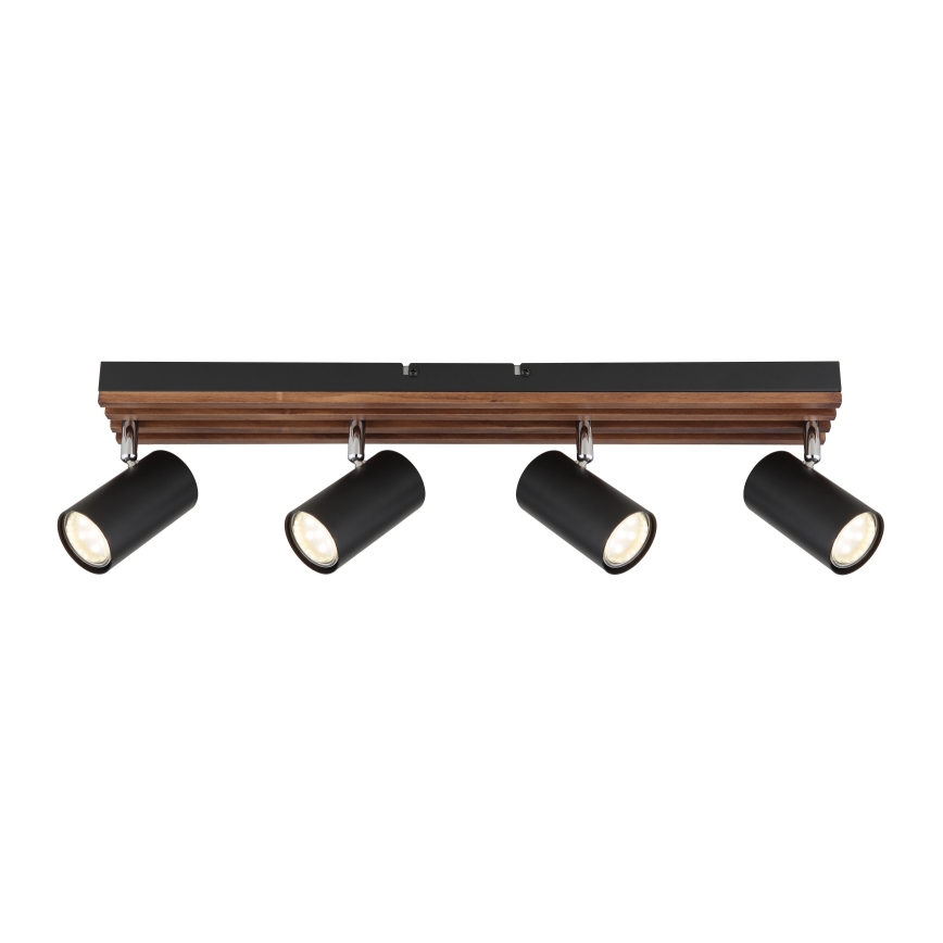 Globo - Foco 4xGU10/25W/230V negro