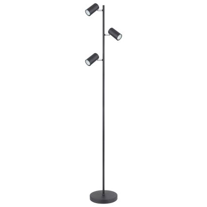 Globo - Lámpara de pie 3xGU10/5W/230V negro