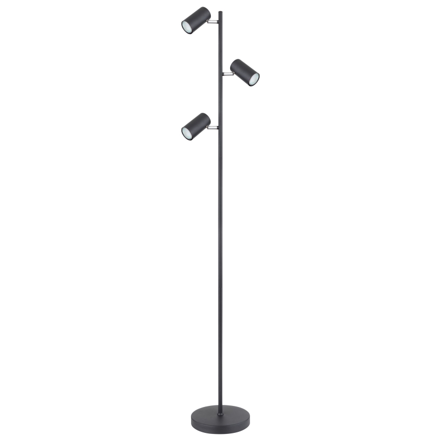 Globo - Lámpara de pie 3xGU10/5W/230V negro
