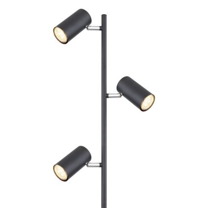 Globo - Lámpara de pie 3xGU10/5W/230V negro