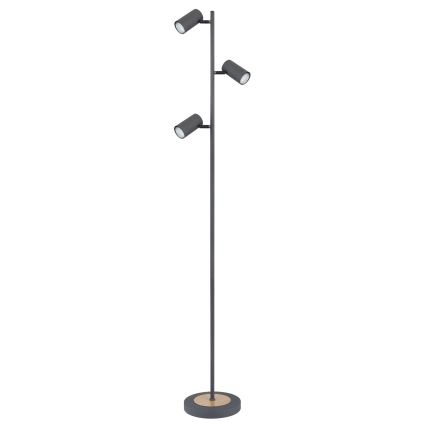 Globo - Lámpara de pie 3xGU10/5W/230V gris
