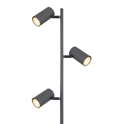 Globo - Lámpara de pie 3xGU10/5W/230V gris