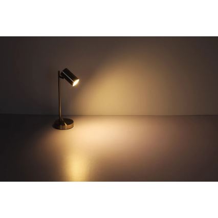Globo - Lámpara de mesa 1xGU10/5W/230V cromo mate