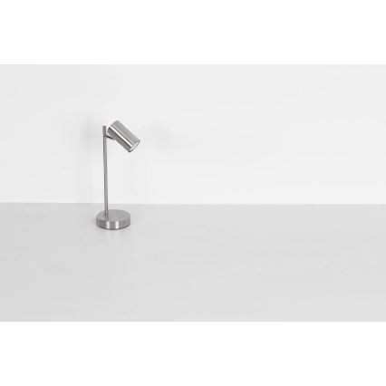 Globo - Lámpara de mesa 1xGU10/5W/230V cromo mate