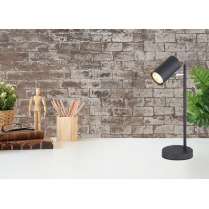 Globo - Lámpara de mesa 1xGU10/5W/230V negro