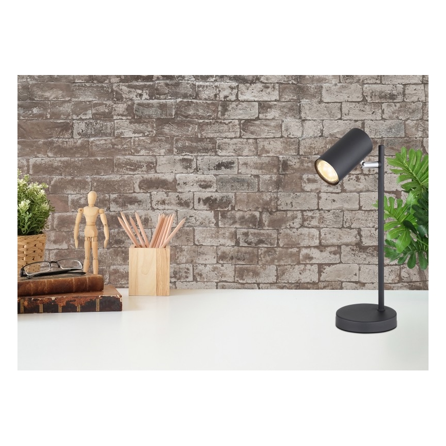 Globo - Lámpara de mesa 1xGU10/5W/230V negro