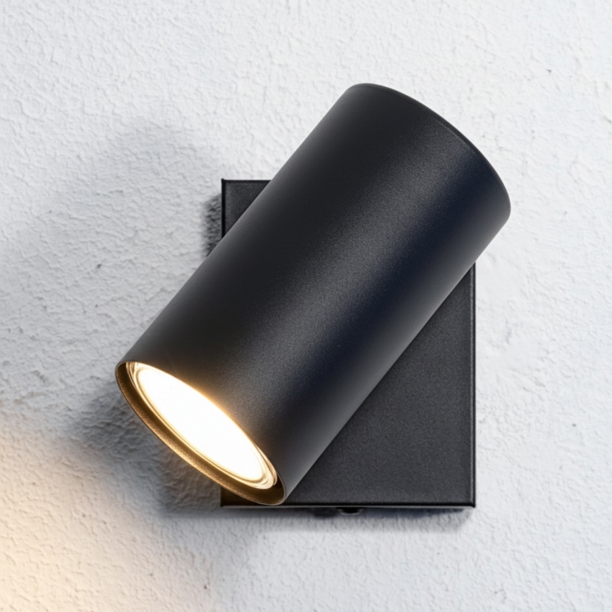 Globo - Lámpara de pared con foco 1xGU10/25W/230V negro