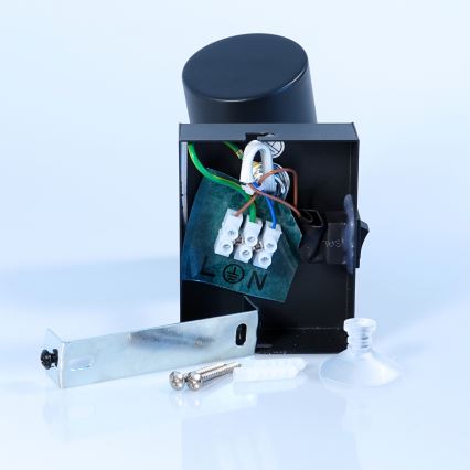 Globo - Lámpara de pared con foco 1xGU10/25W/230V negro