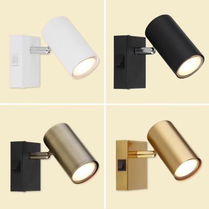 Globo - Foco de pared 1xGU10/25W/230V gris/marrón