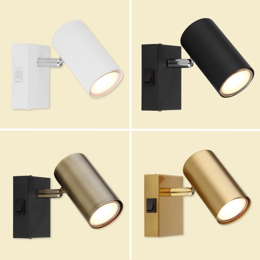 Globo - Foco de pared 1xGU10/25W/230V gris/marrón