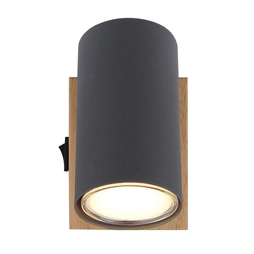 Globo - Foco de pared 1xGU10/25W/230V gris/marrón