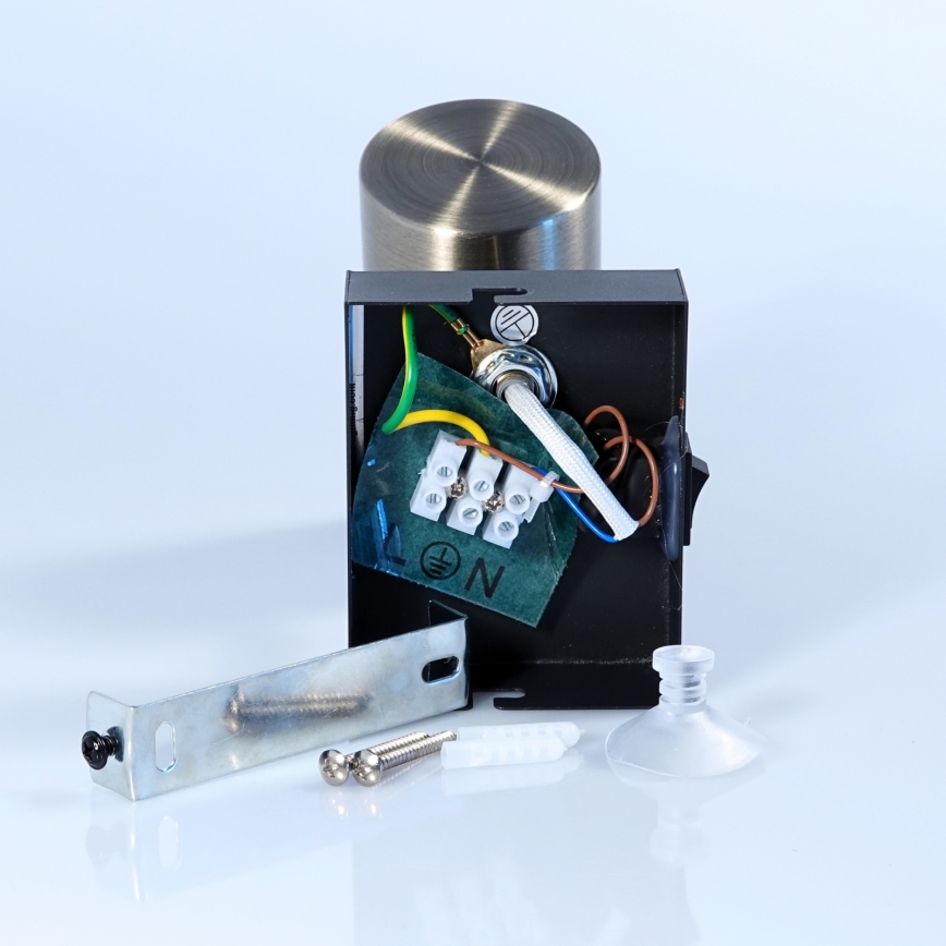 Globo - Lámpara de pared con foco 1xGU10/25W/230V negro/latón