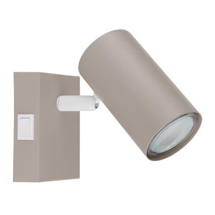Globo - Aplique de pared orientable 1xGU10/25W/230V beige