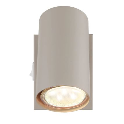 Globo - Aplique de pared orientable 1xGU10/25W/230V beige