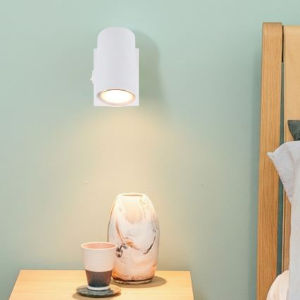 Globo - Lámpara de pared con foco 1xGU10/25W/230V blanca