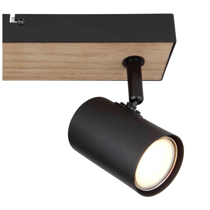 Globo - Foco 2xGU10/35W/230V negro/marrón