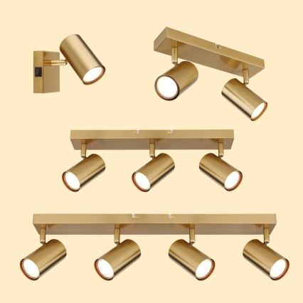 Globo - Foco 2xGU10/35W/230V dorado