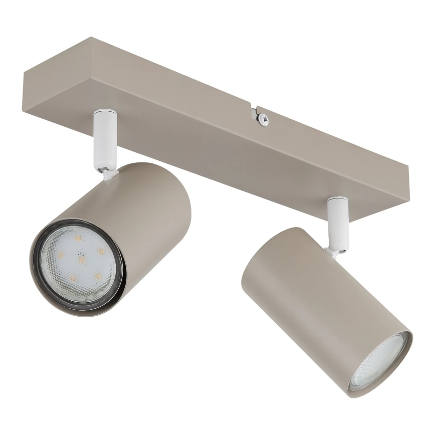 Globo - Foco doble 2xGU10/35W/230V beige