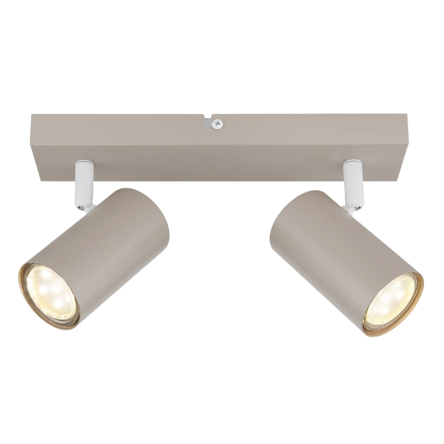 Globo - Foco doble 2xGU10/35W/230V beige