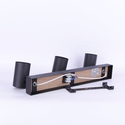 Globo - Foco 3xGU10/35W/230V negro/marrón