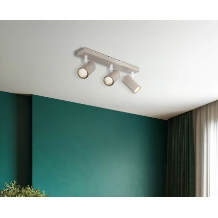 Globo - Lámpara de focos 3xGU10/35W/230V beige