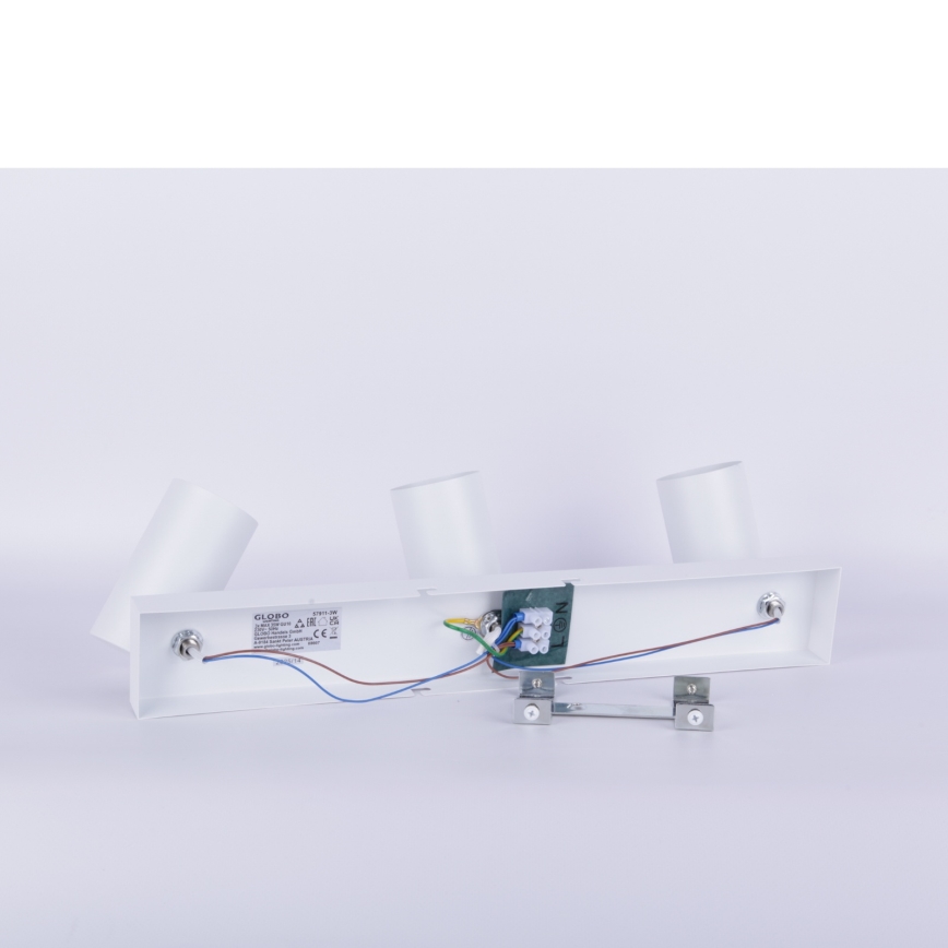 Globo - Foco empotrable 3xGU10/35W/230V blanco