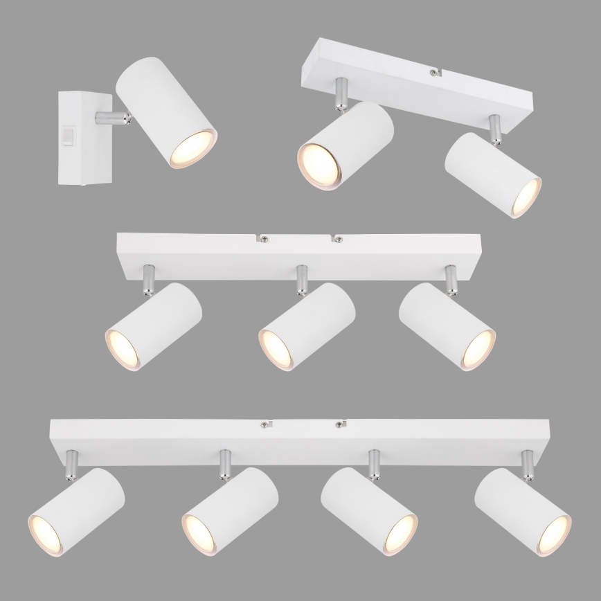 Globo - Foco empotrable 3xGU10/35W/230V blanco