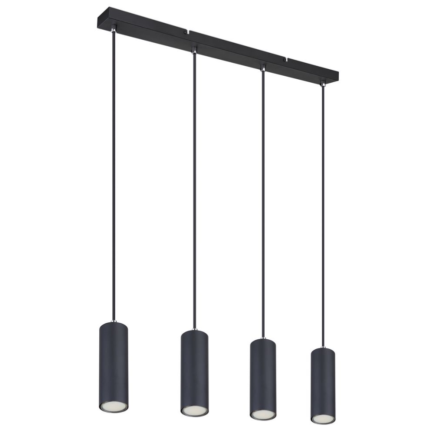 Globo - Lámpara colgante 4xGU10/35W/230V negro