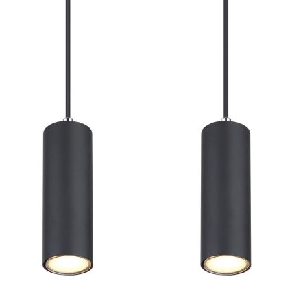 Globo - Lámpara colgante 4xGU10/35W/230V negro