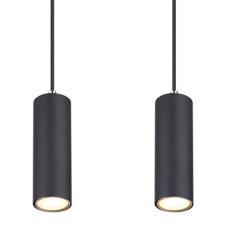 Globo - Lámpara colgante 4xGU10/35W/230V negro