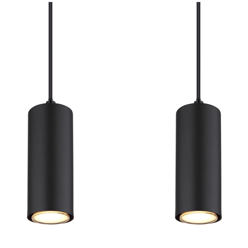 Globo - Lámpara de araña en ristra 4xGU10/35W/230V negro/marrón
