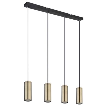 Globo - Lámpara colgante 4xGU10/35W/230V negro/latón