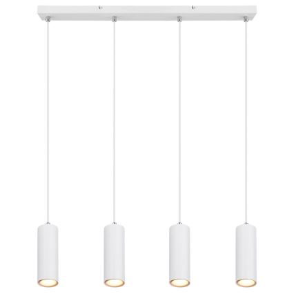 Globo - Lámpara de araña con cable 4xGU10/35W/230V blanco