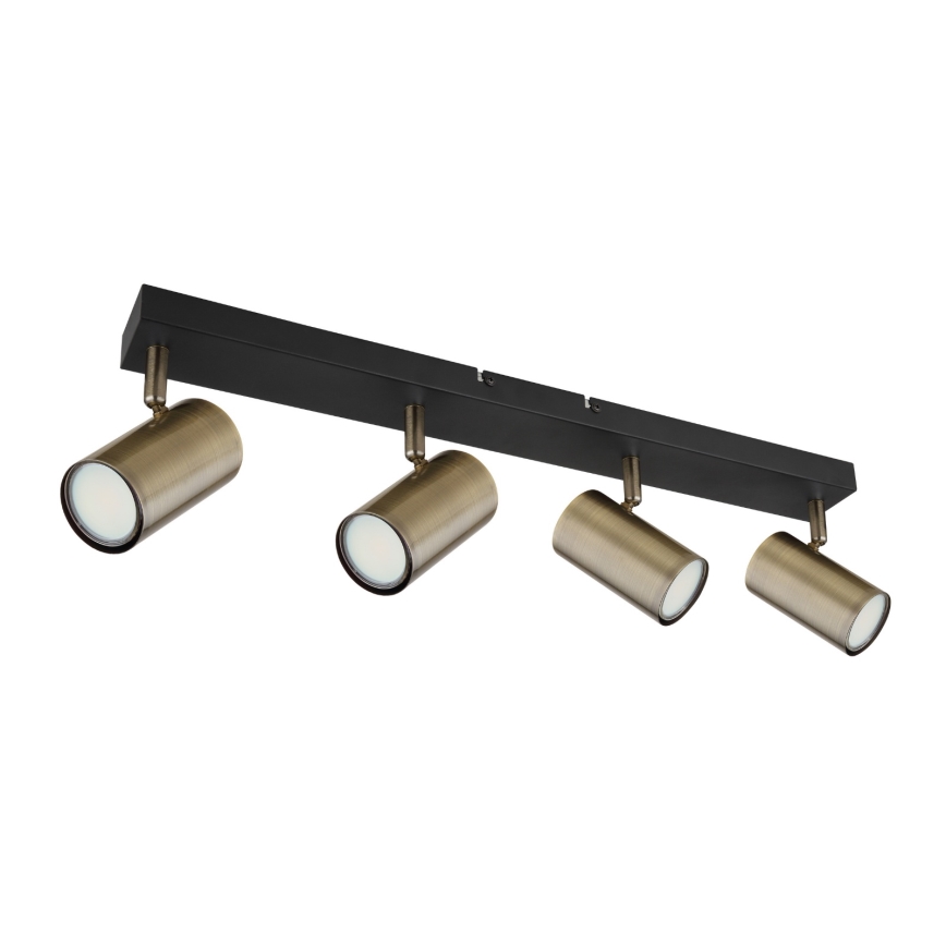 Globo - Foco empotrable 4xGU10/35W/230V negro/latón