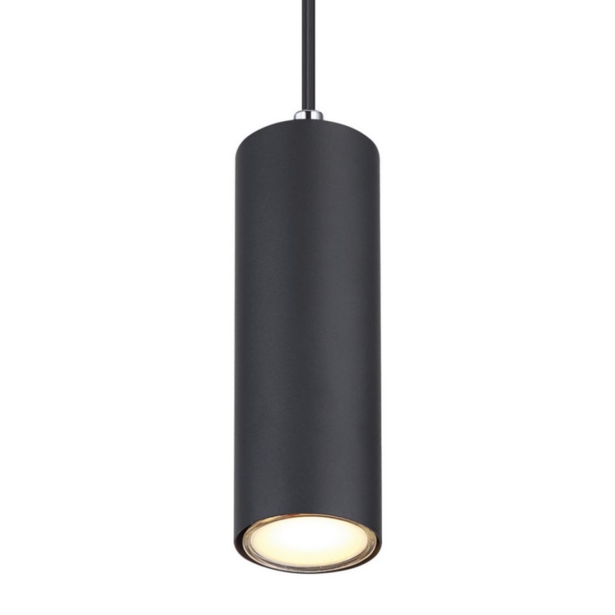 Globo - Lámpara colgante con cable 1xGU10/35W/230V negro
