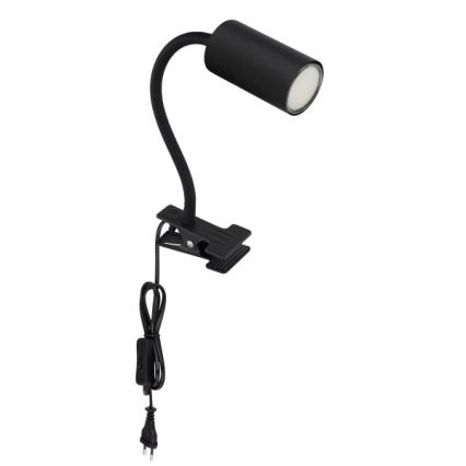 Globo - Lámpara flexible con clip 1xGU10/25W/230V negro