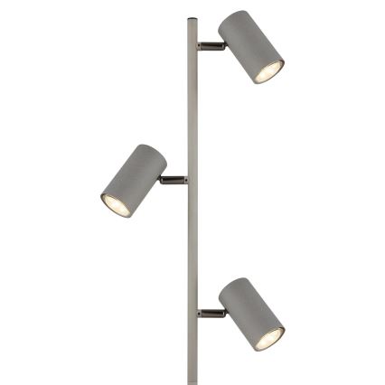 Globo - Lámpara de pie 3xGU10/5W/230V gris